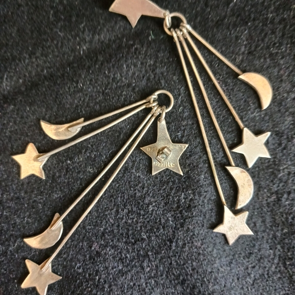 Vintage Sterling Mexico Celestial Dangle E… - Picture 9 of 10